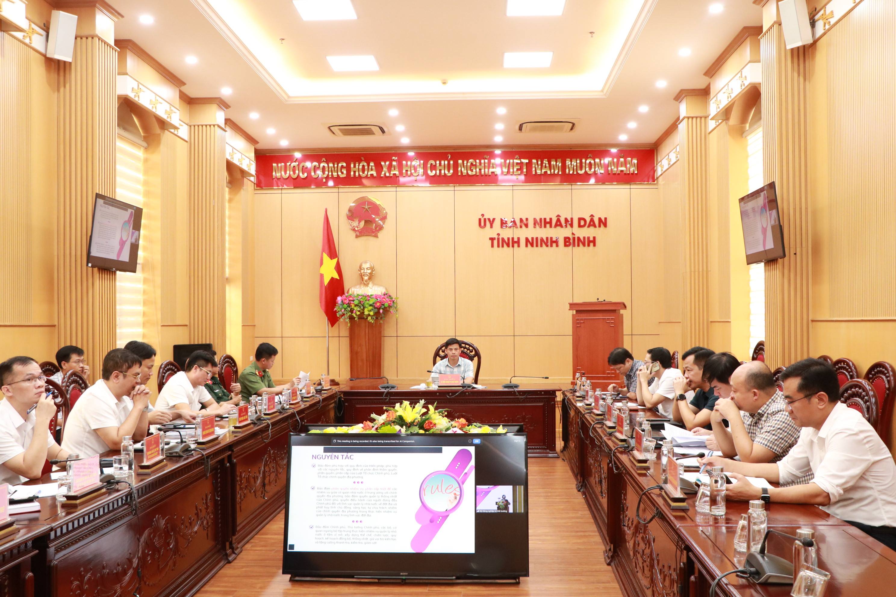 Hội nghị trực tuyến tập huấn toàn quốc về nội dung phân cấp, phân định thẩm quyền trong lĩnh vực đất đai khi tổ chức chính quyền địa phương 2 cấp